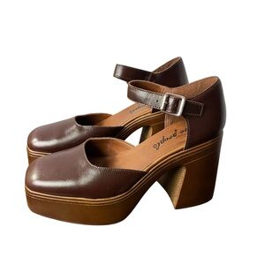 Free People Brown Platform Shoes